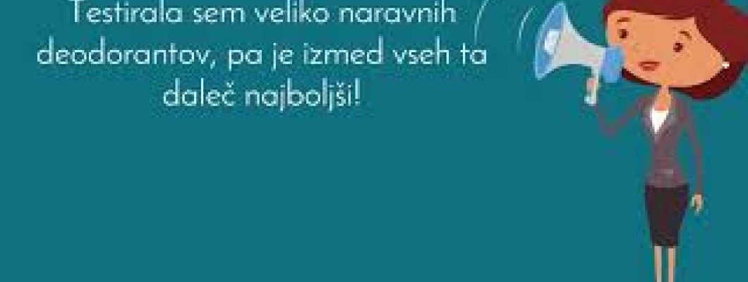 Predstavitev naravnega deodoranta