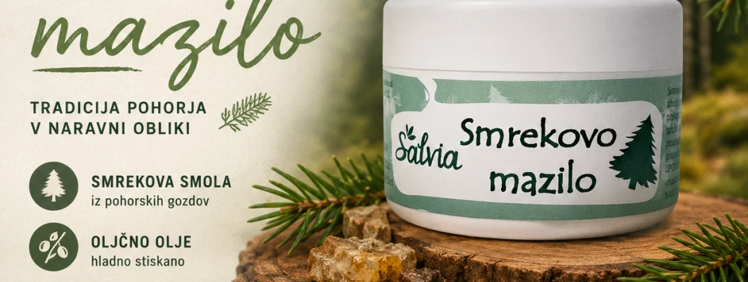 Smrekovo mazilo Salvia | Naravno mazilo iz smrekove smole