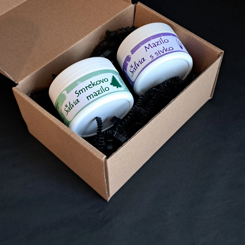 PAKET DVEH ZELIŠČNIH MAZIL | Darilni paket Salvia