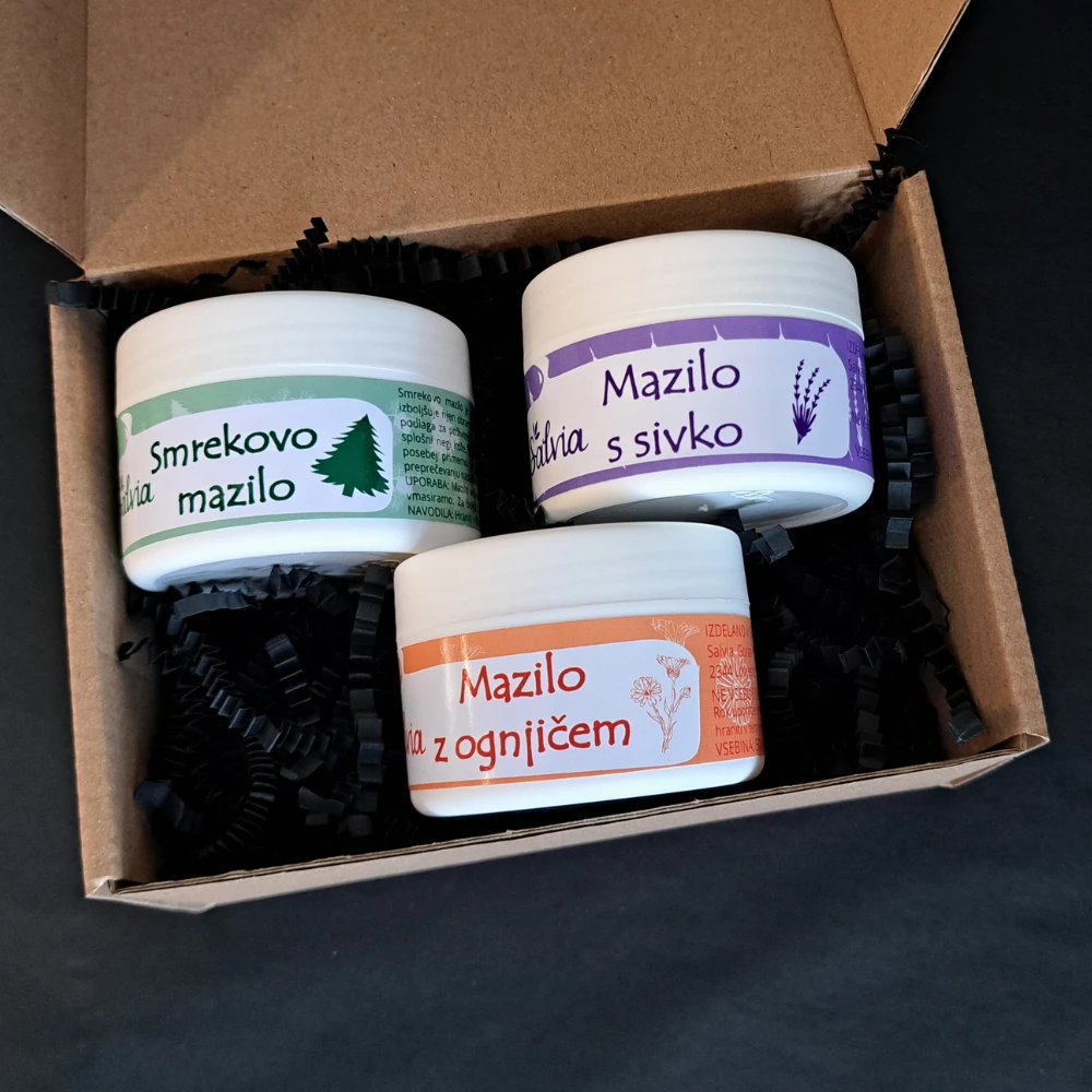 PAKET DVEH ZELIŠČNIH MAZIL | Darilni paket Salvia